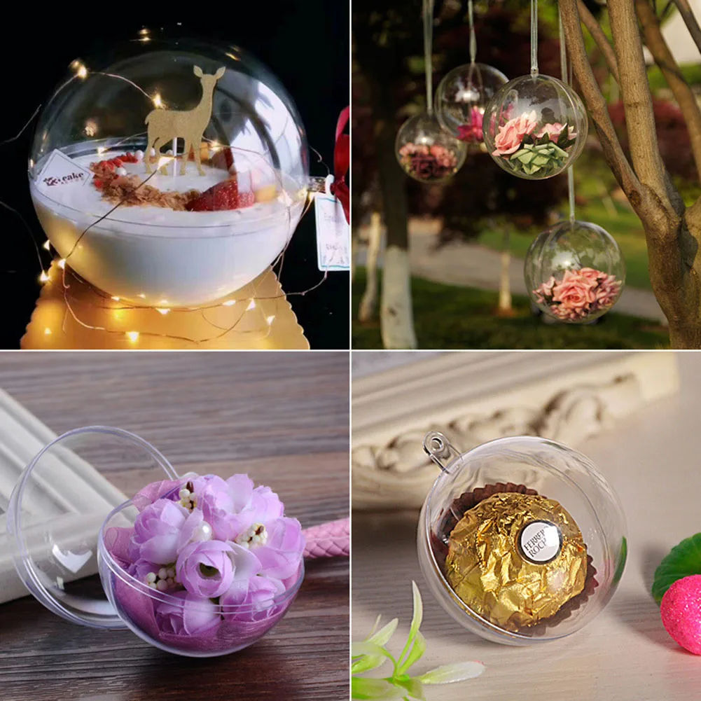 Christmas Clear Ball Decorations Acrylic Diy Filled Baubles Xmas Tree Hanging Pendant For Household Xmas Party Festive Ornaments
Christmas Clear Ball Decorations Acrylic Diy Filled Baubles Xmas Tree Hanging Pendant For Household Xmas Party Festive Ornaments