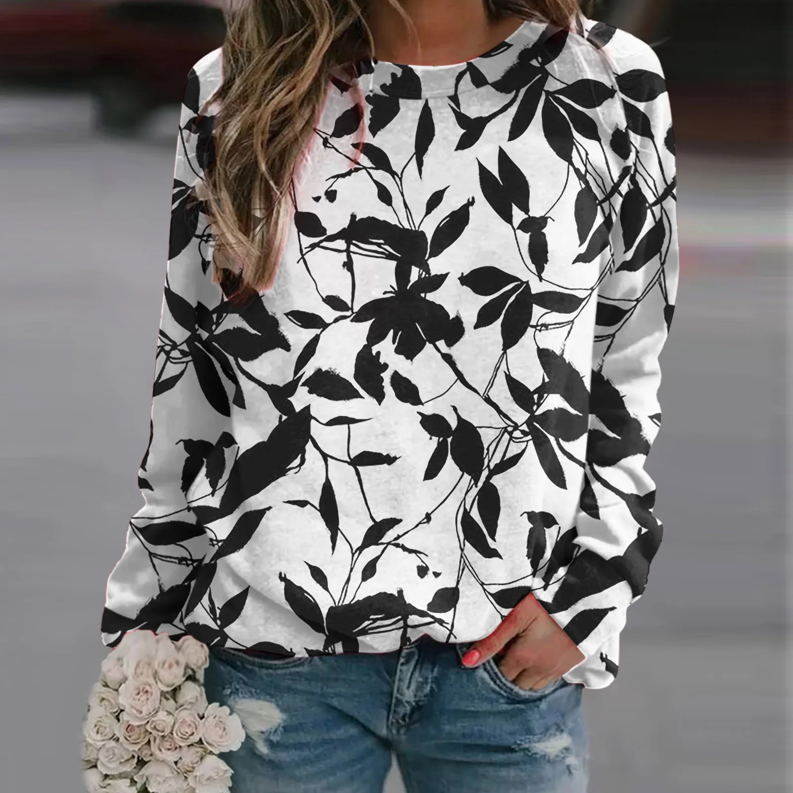 Pullover Sweatshirt For Women Vintage Print Sweatshirt Long Sleeve T Short Womens Long Workout Sweatshirt Womens Fleece Sweater
Pullover Sweatshirt For Women Vintage Print Sweatshirt Long Sleeve T Short Womens Long Workout Sweatshirt Womens Fleece Sweater
