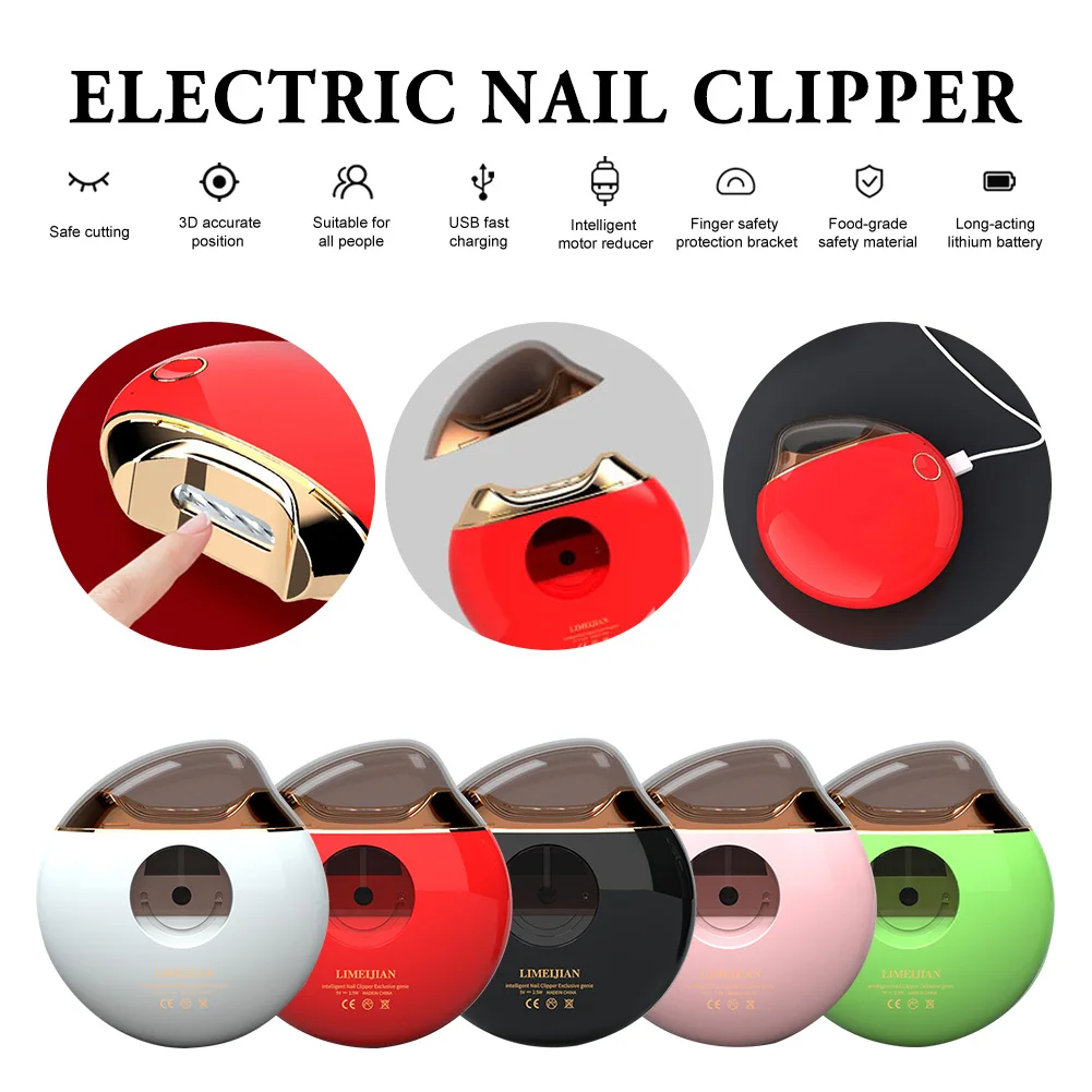 Electric Nail Clipper Smart Automatic Nail Trimmer Portable Safe Nail Cutter Manicure Nail Care Tools For Kids Adults
Electric Nail Clipper Smart Automatic Nail Trimmer Portable Safe Nail Cutter Manicure Nail Care Tools For Kids Adults