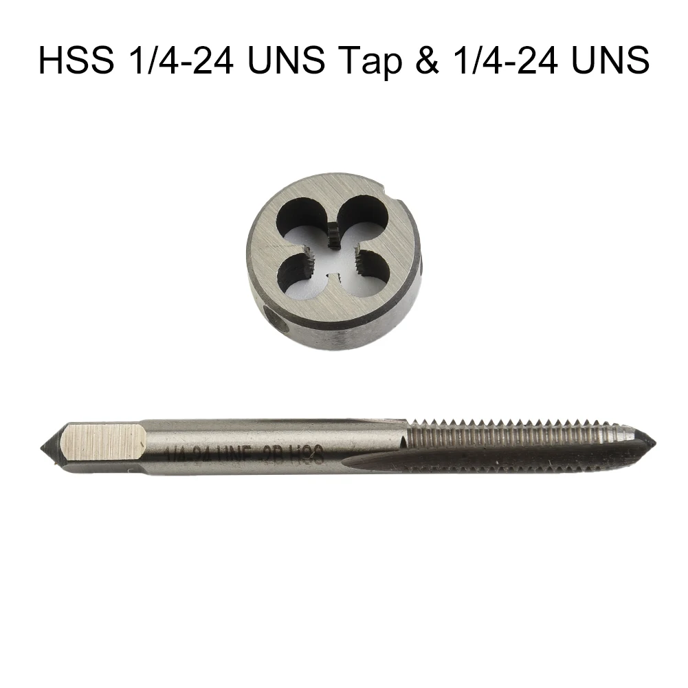 HSS 1/4-24 UNS Tap & 1/4-24 UNS Die Kit Right Hand 73mm Length Tap High Quality Handle Tools 20mm *7mm
HSS 1/4-24 UNS Tap & 1/4-24 UNS Die Kit Right Hand 73mm Length Tap High Quality Handle Tools 20mm *7mm