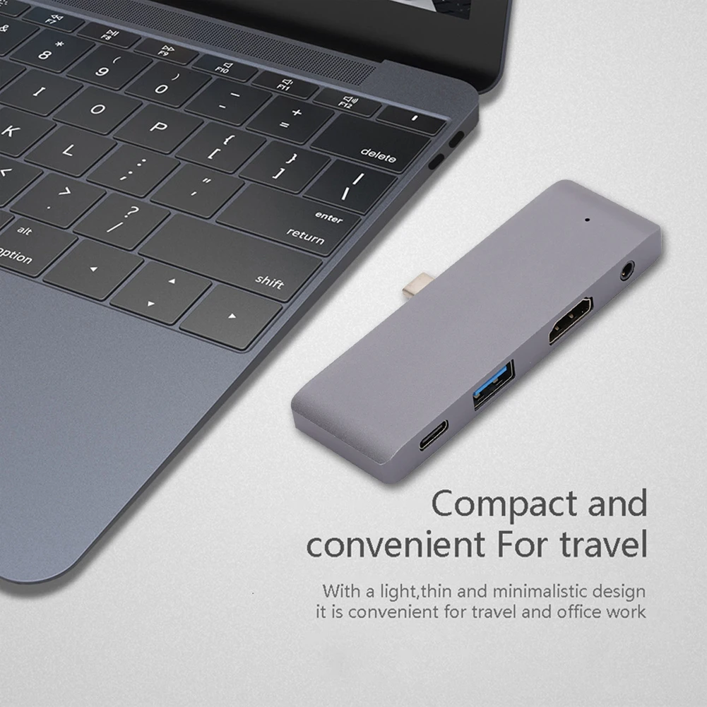 4 in 1 4 Ports Docking Station Type-c To Hdmi-compatible 3.5mm Jack pc USB 3.0 Docking Station Hub Adapter for Tablet Notebooks
4 in 1 4 Ports Docking Station Type-c To Hdmi-compatible 3.5mm Jack pc USB 3.0 Docking Station Hub Adapter for Tablet Notebooks
