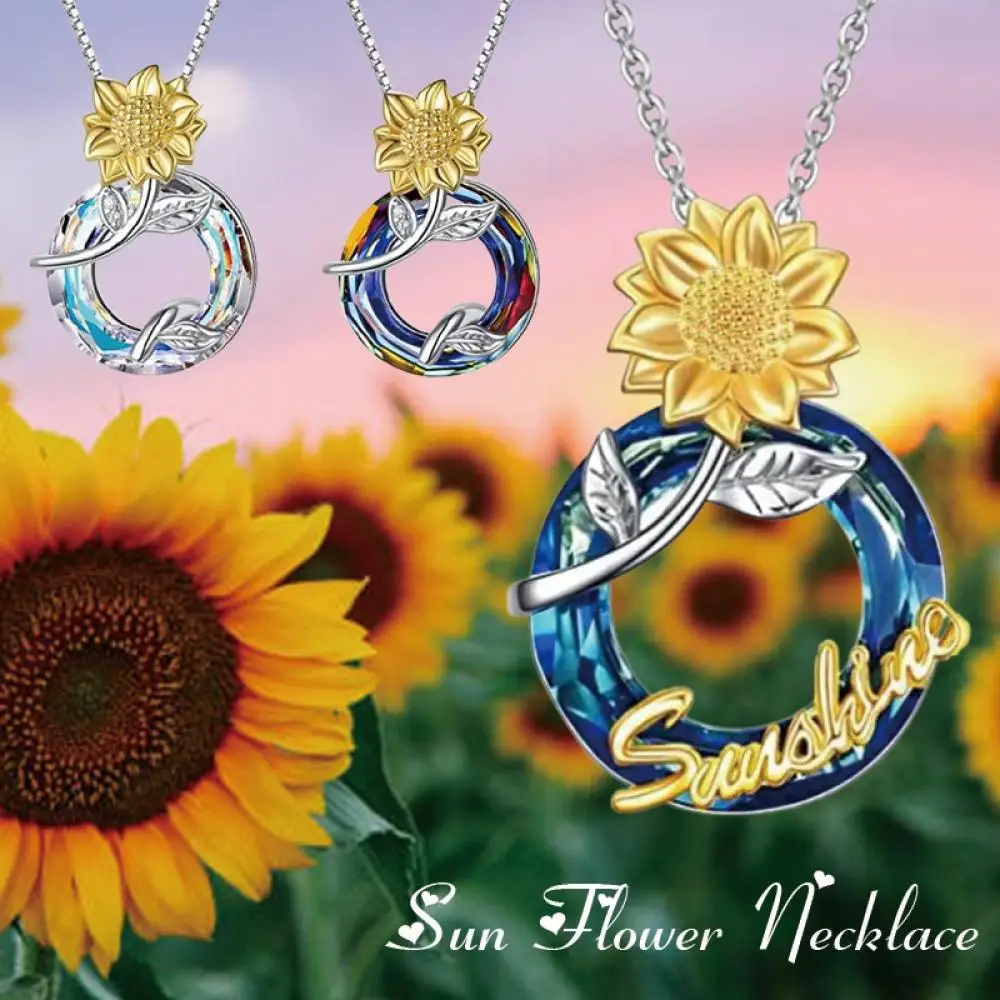 1/2/3pcs Classic Elegant New Ring Sunflower Crystal Necklace Women's Necklace Birthday Gifts Anniversary Gifts Wedding Gifts
1/2/3pcs Classic Elegant New Ring Sunflower Crystal Necklace Women's Necklace Birthday Gifts Anniversary Gifts Wedding Gifts