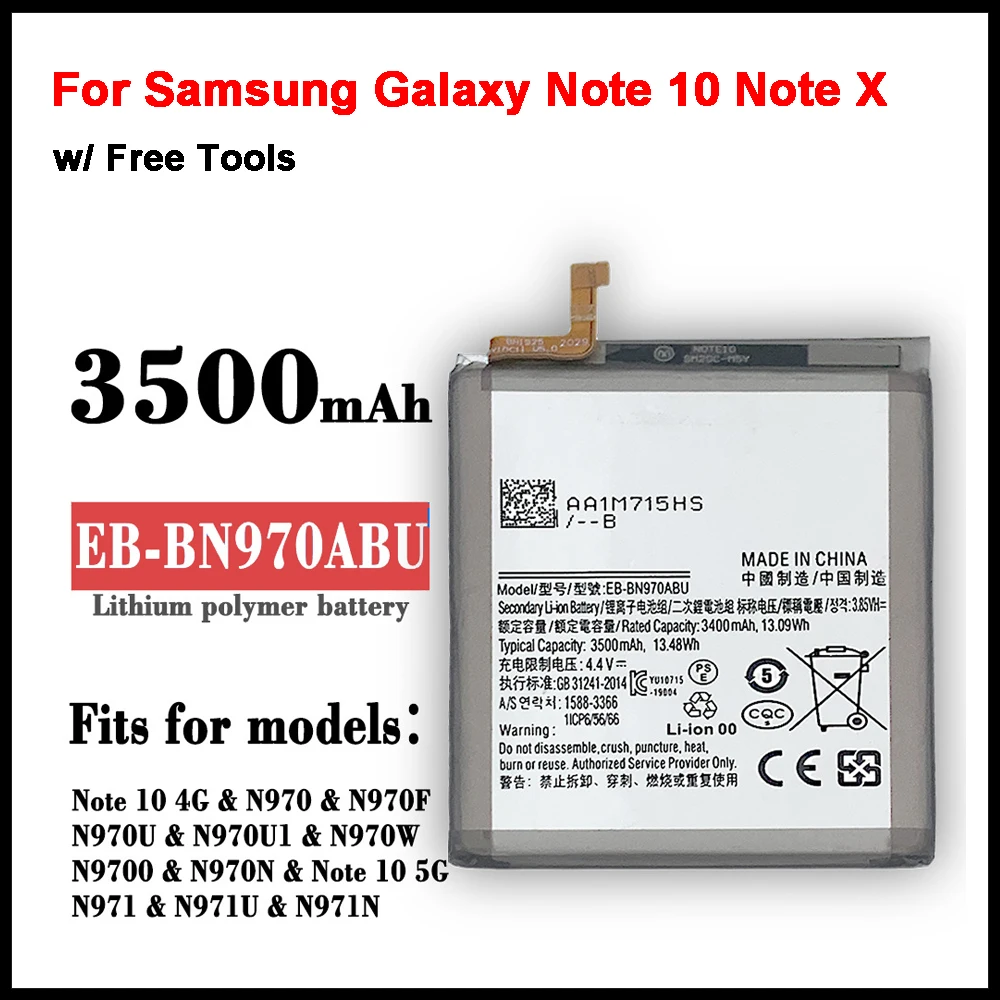 Оригинальная фотобатарея 3500 мАч для Samsung Galaxy Note 10 Note X Note10 NoteX Note10 Фотоэлементы и инструменты
Оригинальная фотобатарея 3500 мАч для Samsung Galaxy Note 10 Note X Note10 NoteX Note10 Фотоэлементы и инструменты