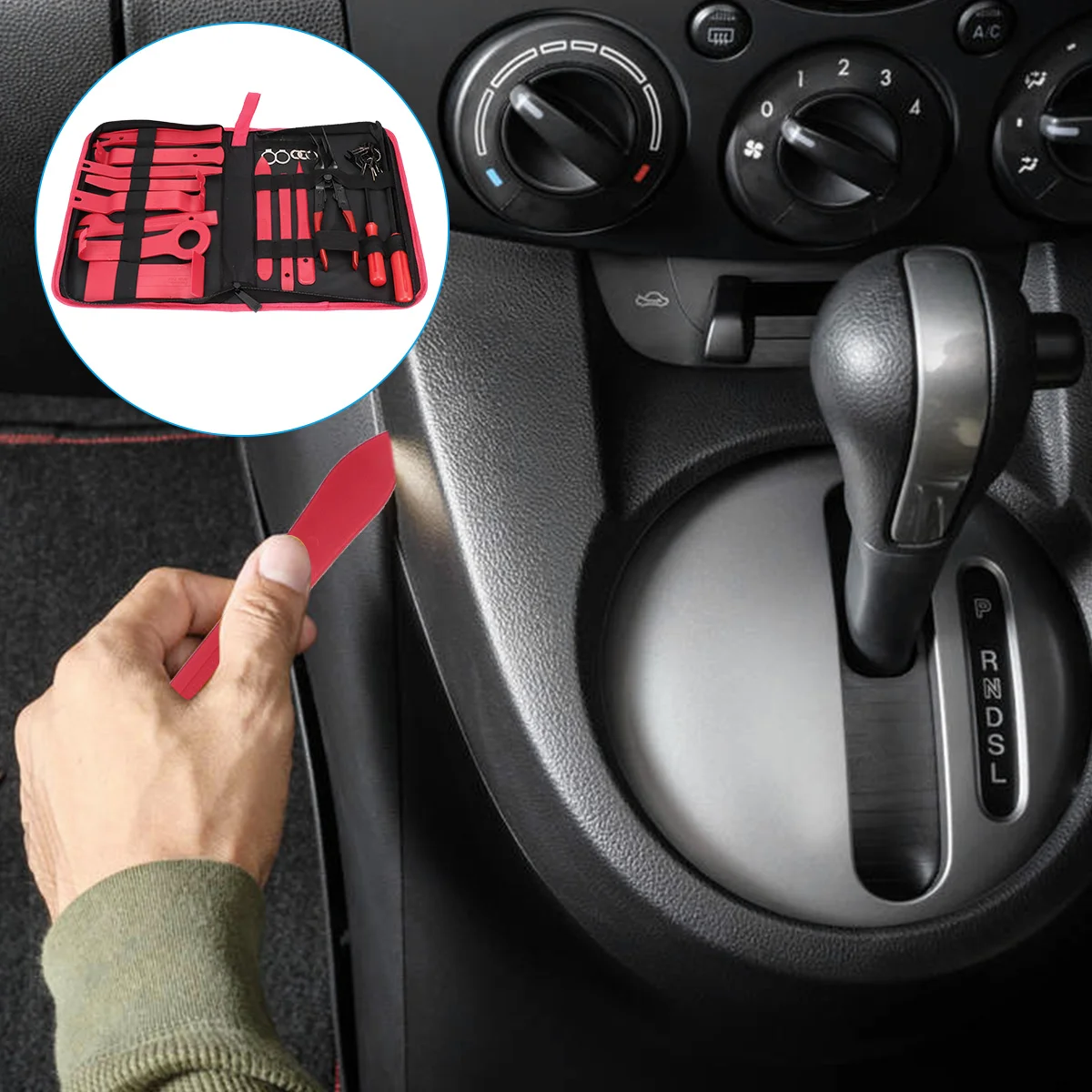 30PCS Audio Instrument Molding Removers Panel Trim Clips Dash Radio Removal Tools Kit Audio Disassembly Tools with Bag (Red)
30PCS Audio Instrument Molding Removers Panel Trim Clips Dash Radio Removal Tools Kit Audio Disassembly Tools with Bag (Red)