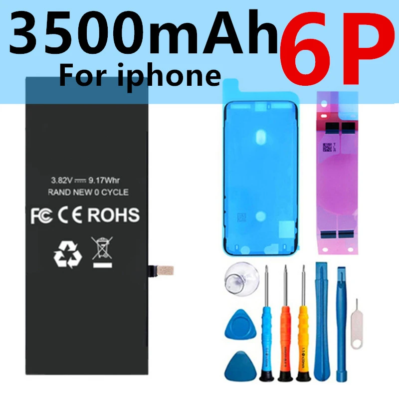 New Phone Battery For iPhone SE 2 6 6s 6p 6sp 7 7p 8 Plus x xr xs Max 11 12 13 Pro Battery For Apple With Tools
New Phone Battery For iPhone SE 2 6 6s 6p 6sp 7 7p 8 Plus x xr xs Max 11 12 13 Pro Battery For Apple With Tools