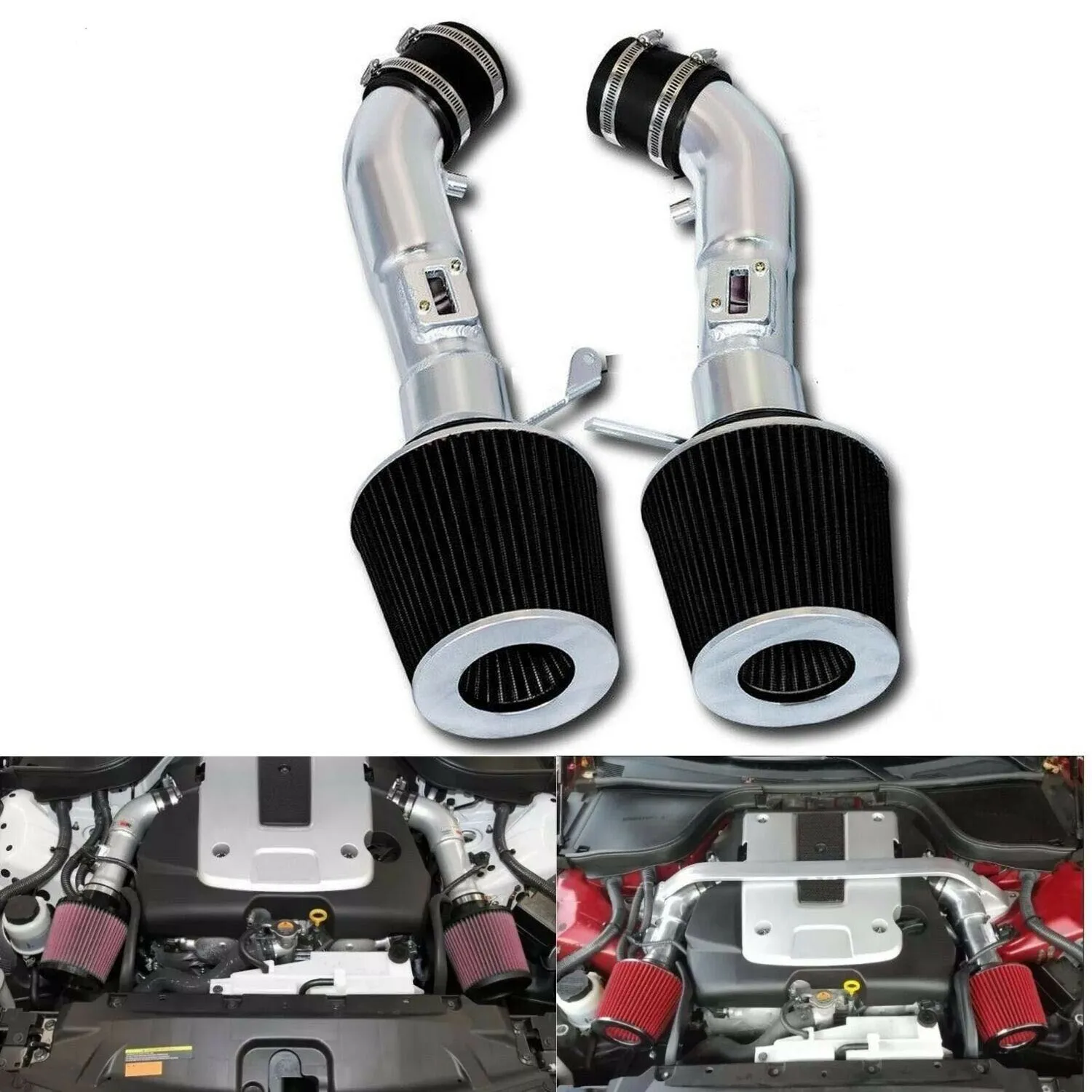 High Flow Cold Air Intake System Filter Kit for Infiniti G37 3.7L 08-13 Nissan 370Z 09-20 
High Flow Cold Air Intake System Filter Kit for Infiniti G37 3.7L 08-13 Nissan 370Z 09-20