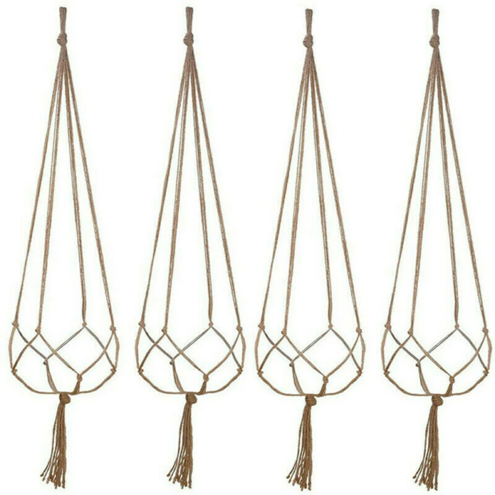 6PCS Macrame Plant Hanger Vintage Hemp Rope Basket Outdoor Balcony Hanging Decor Knotted Lifting Rope Flower Pot Holder Garden
6PCS Macrame Plant Hanger Vintage Hemp Rope Basket Outdoor Balcony Hanging Decor Knotted Lifting Rope Flower Pot Holder Garden