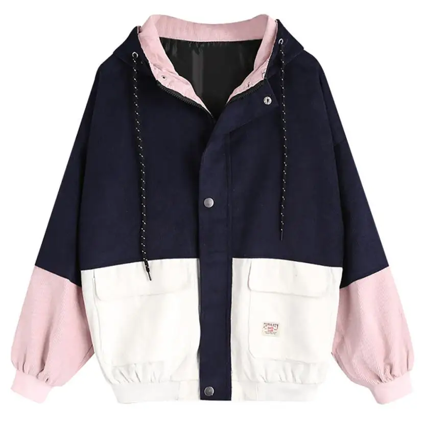 Color Block Long Sleeve Corduroy Women Jacket Patchwork Autumn Women Jacket Plus Size Women Button Female Coat Clothes
Color Block Long Sleeve Corduroy Women Jacket Patchwork Autumn Women Jacket Plus Size Women Button Female Coat Clothes