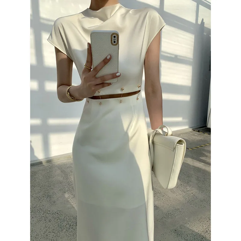 Dresses Long Summer French Gentle Fairy Dresses Fashionable Thin Removable Bead Buckle Waist Niche Long Dress
Dresses Long Summer French Gentle Fairy Dresses Fashionable Thin Removable Bead Buckle Waist Niche Long Dress