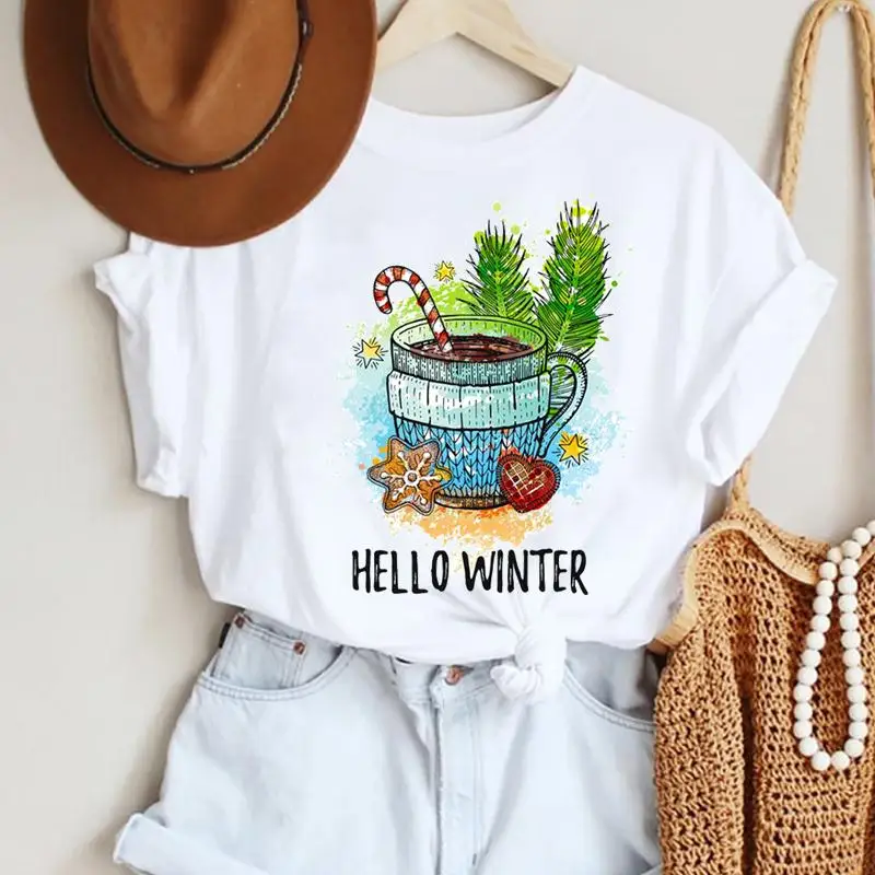 Trend Women Watercolor Festival T-shirts Merry Christmas Cartoon Fashion Print Top Graphic Holiday New Year Tshirt Travel Tee
Trend Women Watercolor Festival T-shirts Merry Christmas Cartoon Fashion Print Top Graphic Holiday New Year Tshirt Travel Tee