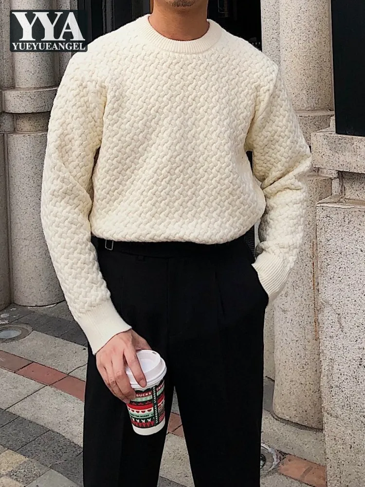 Autumn Winter Men Vintage Jacquard Knitwear Tops Pullover Jumper Sweater O Neck Loose Fit Business Casual Knitted Sweaters Top
Autumn Winter Men Vintage Jacquard Knitwear Tops Pullover Jumper Sweater O Neck Loose Fit Business Casual Knitted Sweaters Top