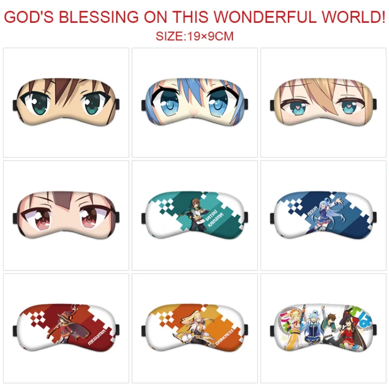 God's Blessing on This Wonderful World Eye Patch Anime Sleep Blindfold Casual Eyes Mask Aqua Printing Eyepatch Cosplay Jewelry
God's Blessing on This Wonderful World Eye Patch Anime Sleep Blindfold Casual Eyes Mask Aqua Printing Eyepatch Cosplay Jewelry