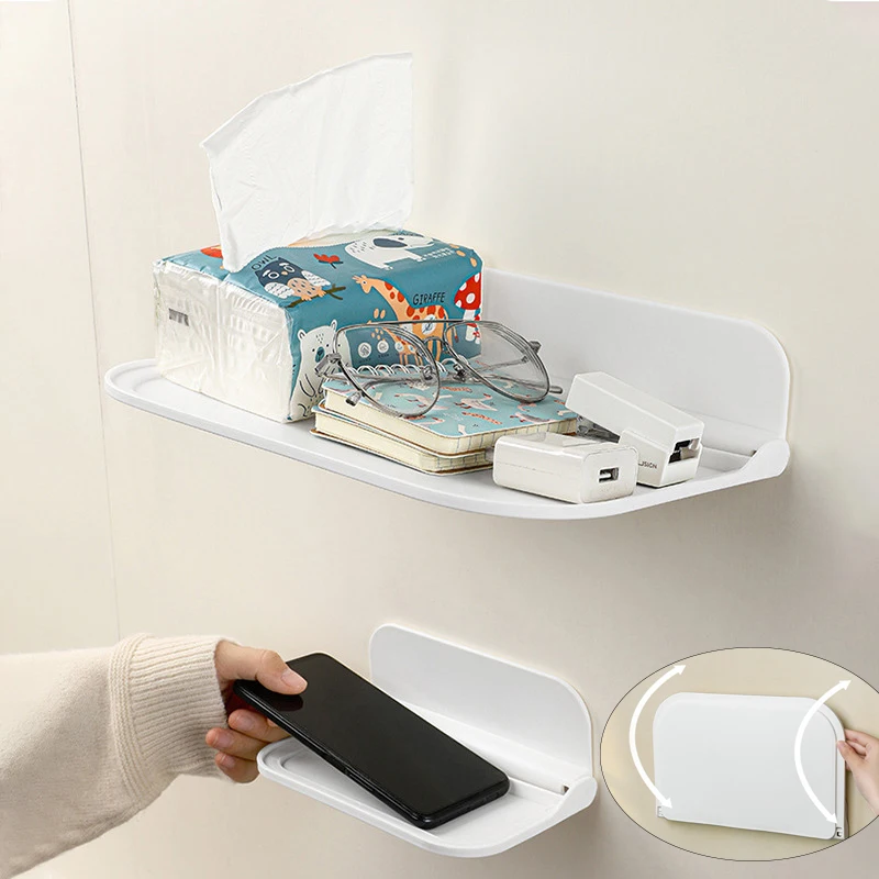 Foldable Wall Shelf Punch-Free Wall-mounted Plastic Floating Shelf Household Bathroom Toilet Towel Clothes Storage Rack
Foldable Wall Shelf Punch-Free Wall-mounted Plastic Floating Shelf Household Bathroom Toilet Towel Clothes Storage Rack