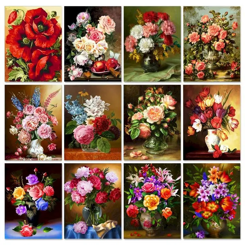 GATYZTORY Classic acrylic paints By Numbers For Adults Flowers Picture DIY HandPainted Oil Painting Home Decoration Unique Gift
GATYZTORY Classic acrylic paints By Numbers For Adults Flowers Picture DIY HandPainted Oil Painting Home Decoration Unique Gift