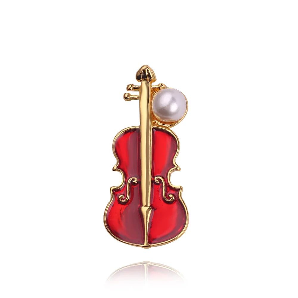 Korean Fashion Jewelry Women's Clothing Lapel Pin Delicate Red Violin Corsage Metal Dripping Personalized Enamel
Korean Fashion Jewelry Women's Clothing Lapel Pin Delicate Red Violin Corsage Metal Dripping Personalized Enamel