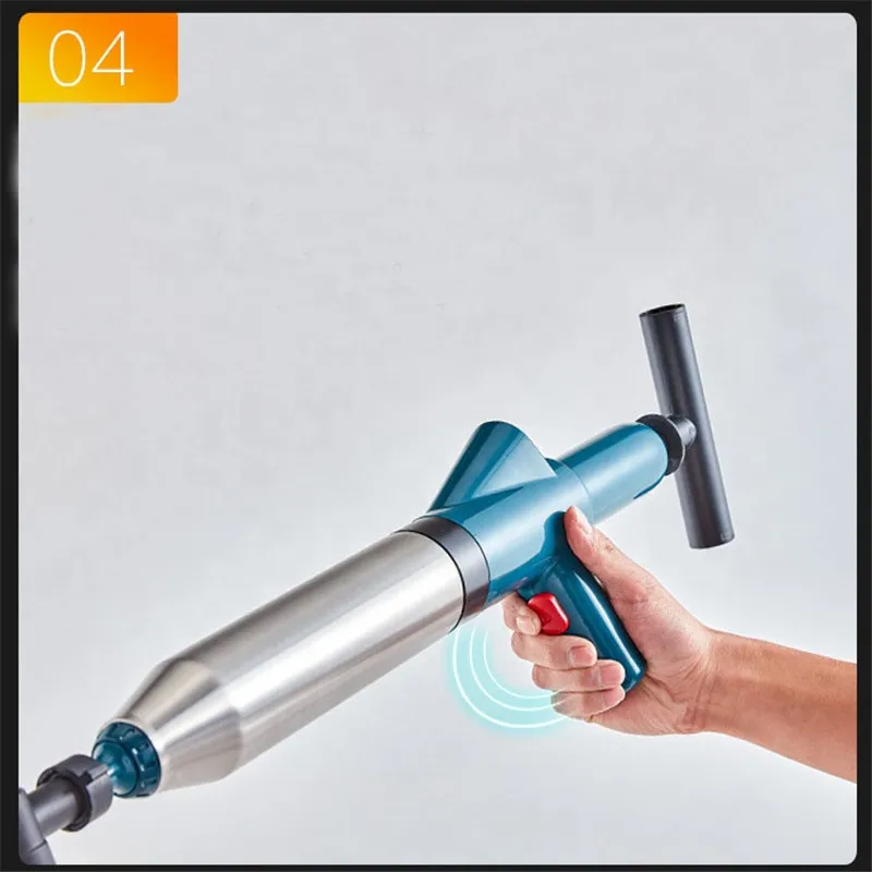 New Pipe Plunger Drain Unblocker High Pressure Air Drain Blaster Cleaner Powerful Manual Pneumatic Dredge Equipment Clogged Pipe
New Pipe Plunger Drain Unblocker High Pressure Air Drain Blaster Cleaner Powerful Manual Pneumatic Dredge Equipment Clogged Pipe