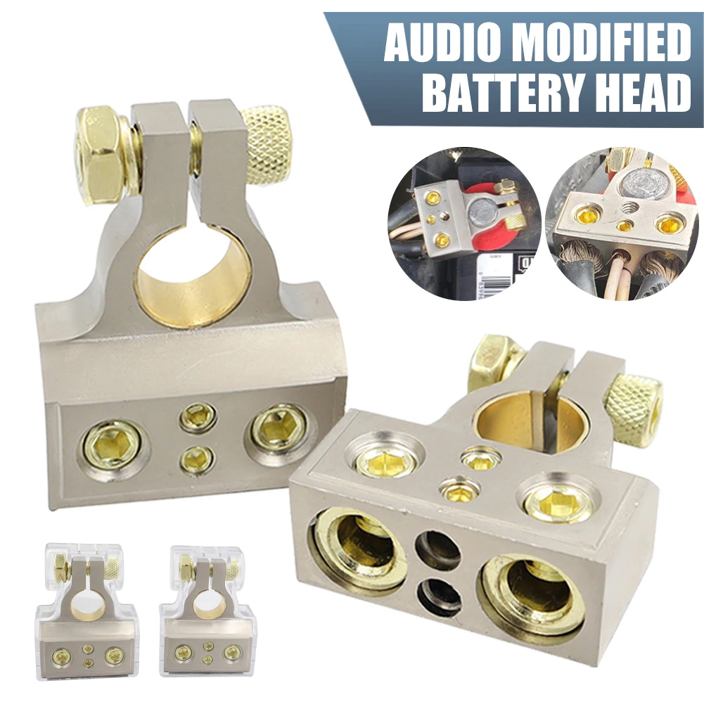 Car Battery Terminal Connector Positive Negative Connectors Shims4GA/6GA/8GA Nickel Gold Plating with Cover for Car Machine RV
Car Battery Terminal Connector Positive Negative Connectors Shims4GA/6GA/8GA Nickel Gold Plating with Cover for Car Machine RV