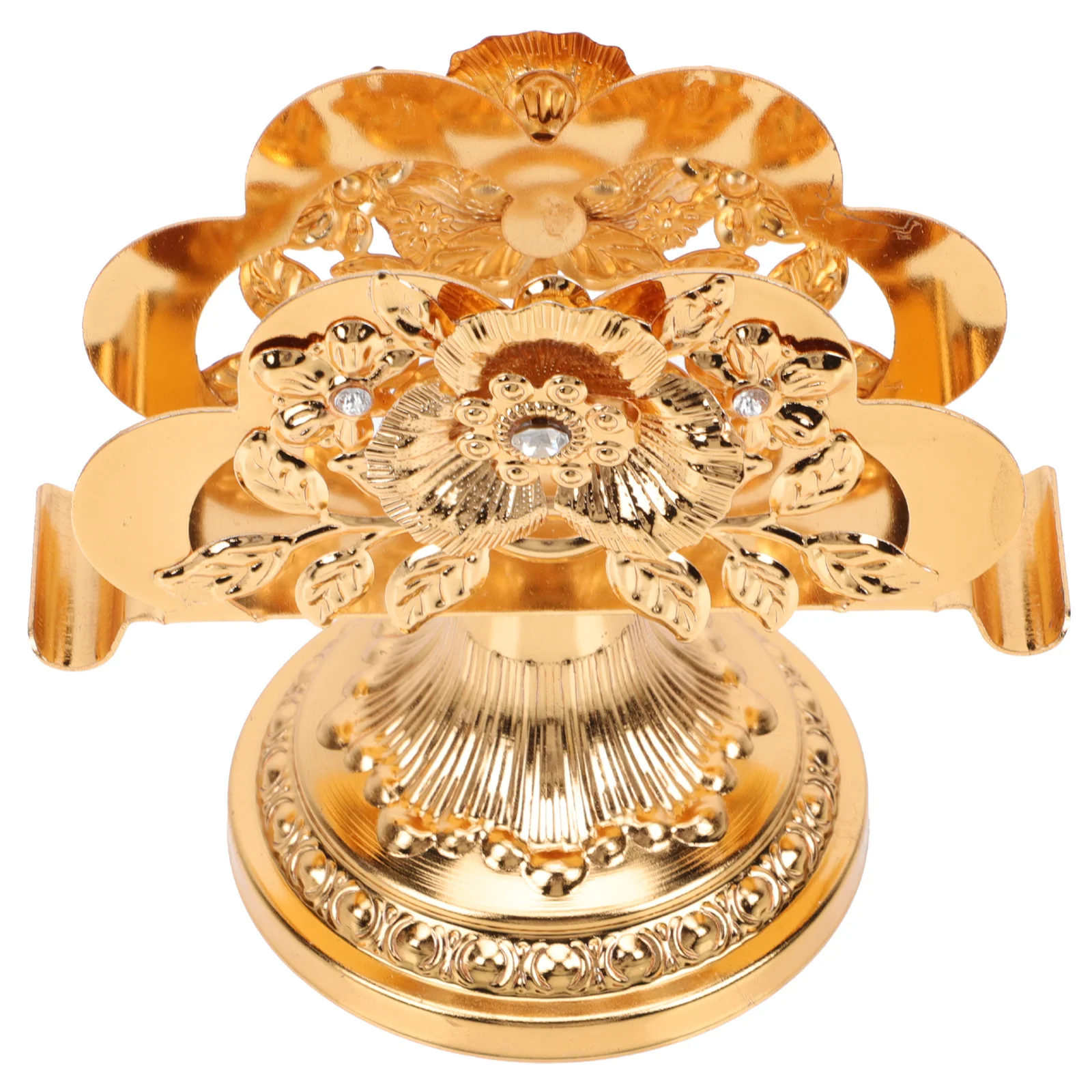 Napkin Holder Stand Base: Freestanding Tabletop Tissue Dispenser Countertop Modern Napkin Storage Organizer Golden 
Napkin Holder Stand Base: Freestanding Tabletop Tissue Dispenser Countertop Modern Napkin Storage Organizer Golden