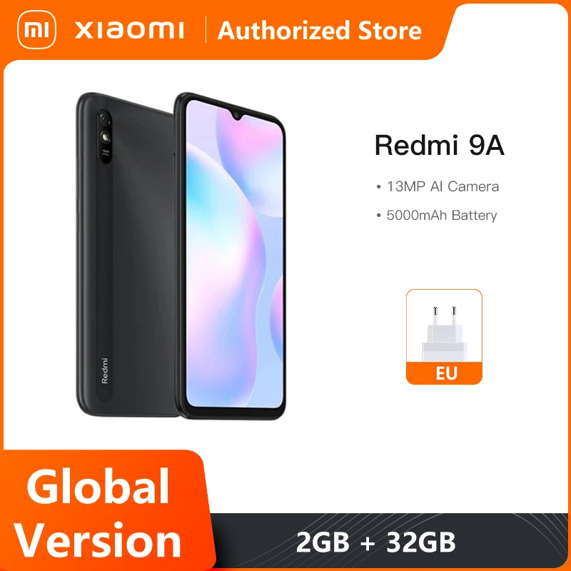 Xiaomi Redmi 9A смартфон с восьмиядерным процессором MTK Helio G25, ОЗУ 2 Гб, ПЗУ 32 Гб
Xiaomi Redmi 9A смартфон с восьмиядерным процессором MTK Helio G25, ОЗУ 2 Гб, ПЗУ 32 Гб