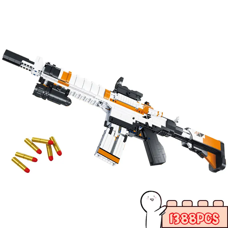 New M4A4 Guns Military Rifle Ww2 Building Blocks Toys Technology Shooting War Bricks Boys Children Gifts Model Game Moc Friends
New M4A4 Guns Military Rifle Ww2 Building Blocks Toys Technology Shooting War Bricks Boys Children Gifts Model Game Moc Friends