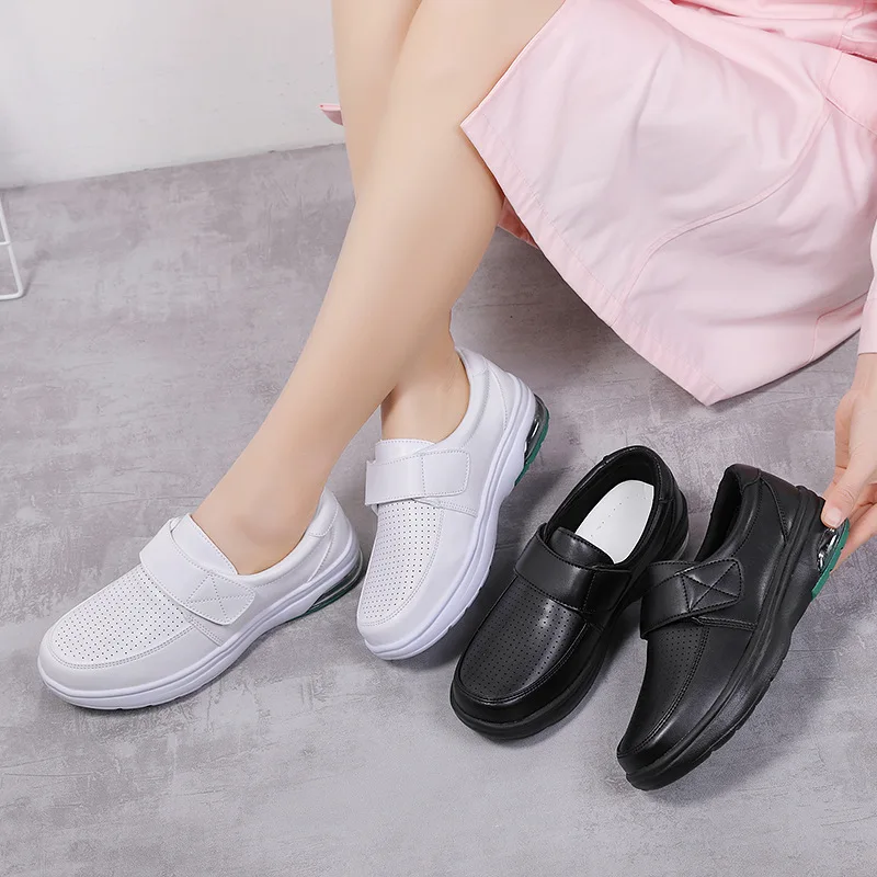 2022 Spring autumn new nurse shoes women white leather women shoes air cushion black work shoes Platform small leather shoes
2022 Spring autumn new nurse shoes women white leather women shoes air cushion black work shoes Platform small leather shoes