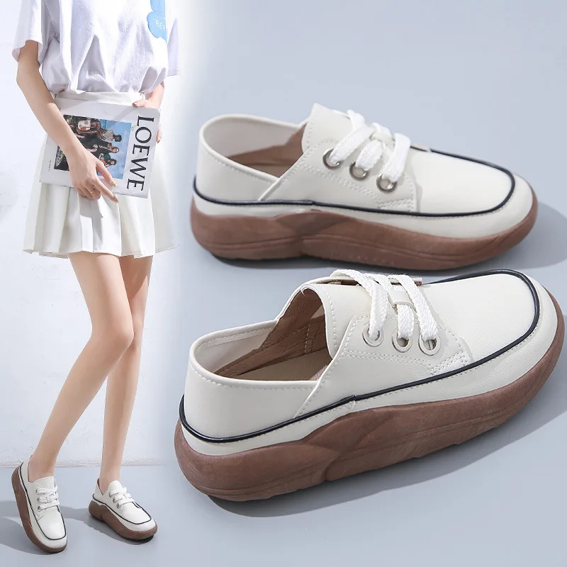 Women's Casual Shoes New Lace Up Woman Sneakers Round Head Platform Women's Vulcanize Shoes Fashion Single Shoes Female Loafers
Women's Casual Shoes New Lace Up Woman Sneakers Round Head Platform Women's Vulcanize Shoes Fashion Single Shoes Female Loafers