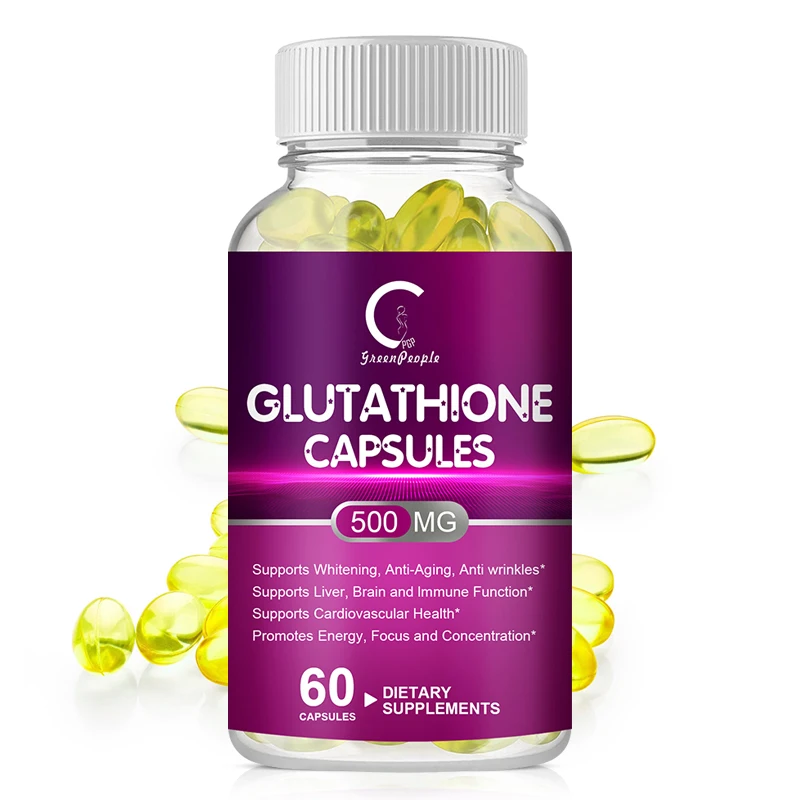 

Капсулы глютатиона GPGP Greenpeople 120, Антивозрастная антиоксидантная поддержка, детоксикация печени, иммунная поддержка, средства для здоровья и...