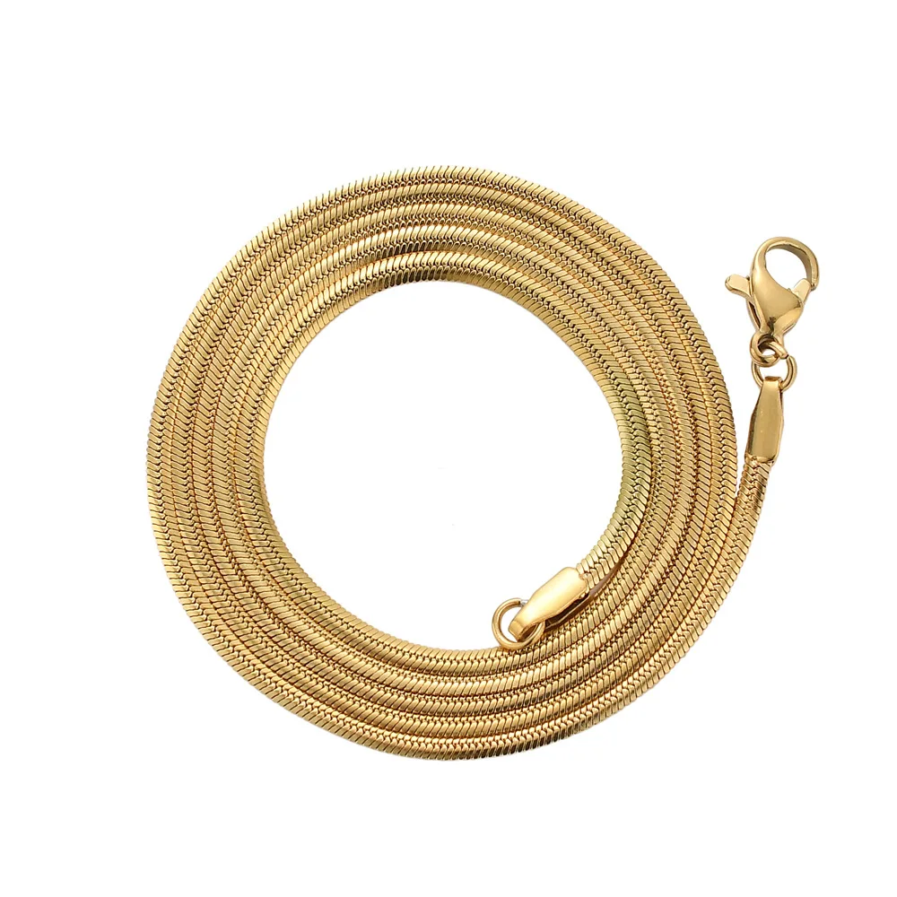 1pc 2mm Wide Stainless Steel HipHop Necklace Flat Thin Snake Chokers Clavicle Chains Necklaces Jewelry Gifts Accessories
1pc 2mm Wide Stainless Steel HipHop Necklace Flat Thin Snake Chokers Clavicle Chains Necklaces Jewelry Gifts Accessories