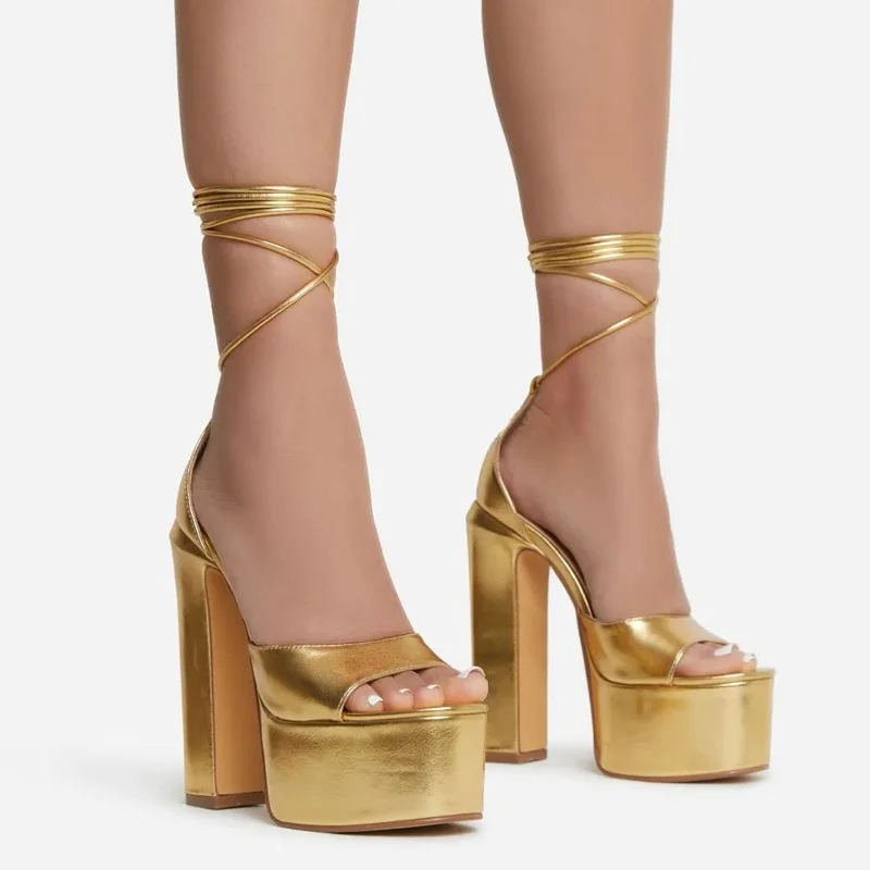 patent leather sandals platform summer thick high heel classic cross strap sandals women peep toe sexy ladies party wedding shoe 
patent leather sandals platform summer thick high heel classic cross strap sandals women peep toe sexy ladies party wedding shoe