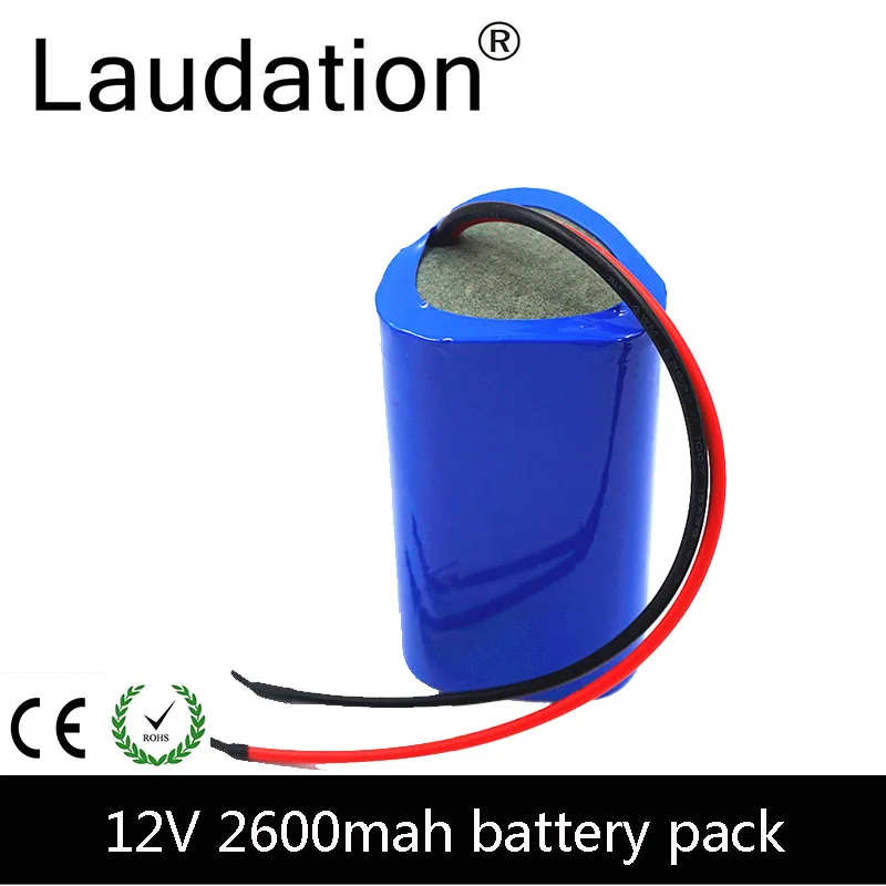 laudation 12V 2600mAh Battery Pack 12V 18650 battery pack 3S 1P 12.6V Rechargeable Batteries For Portable Charger/LED/ Hot Sale
laudation 12V 2600mAh Battery Pack 12V 18650 battery pack 3S 1P 12.6V Rechargeable Batteries For Portable Charger/LED/ Hot Sale