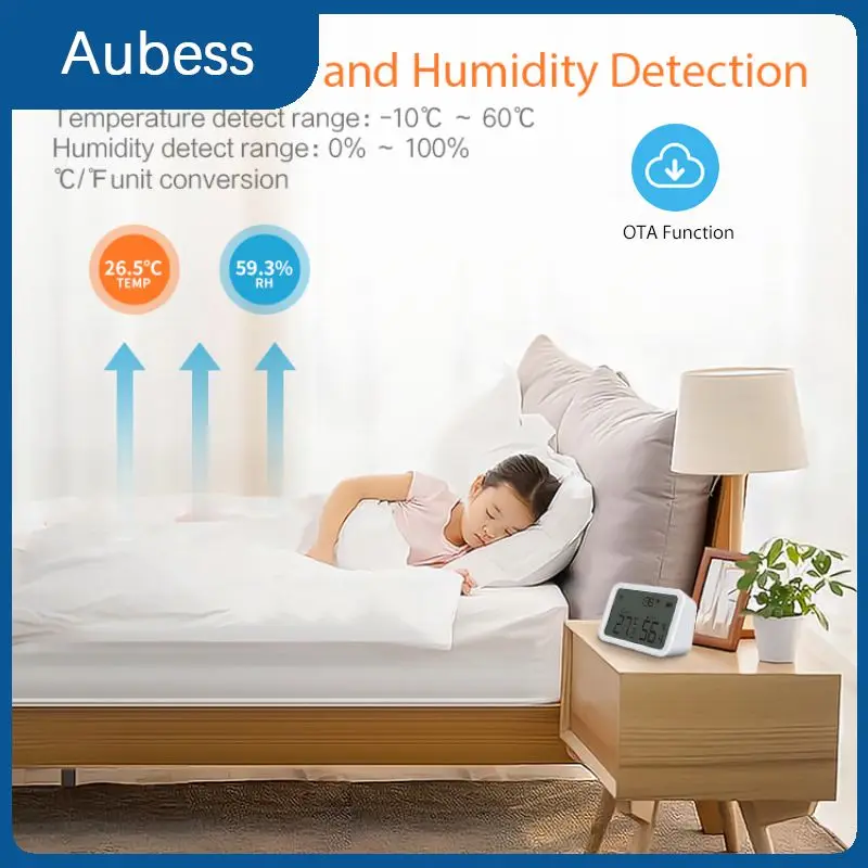 Temperature And Humidity Sensor Smart Zigbee Battery Display Smart Thermometer Real-time Detection Hygrometer Tuya Smart Home
Temperature And Humidity Sensor Smart Zigbee Battery Display Smart Thermometer Real-time Detection Hygrometer Tuya Smart Home