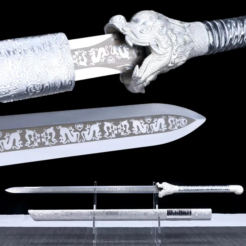 Dragon Chinese Sword Real Hand Forged High Manganese Steel Full Tang Sword Battle Ready Sword Home Decor
Dragon Chinese Sword Real Hand Forged High Manganese Steel Full Tang Sword Battle Ready Sword Home Decor