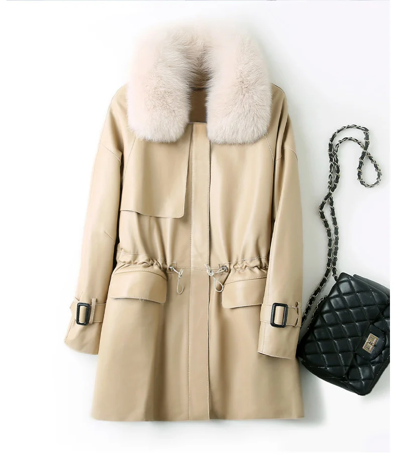 2023 Real Leather Jacket Women Fox Fur Collar Winter Down Jacket Women Natural Sheepskin Coat Autumn Hot sale
2023 Real Leather Jacket Women Fox Fur Collar Winter Down Jacket Women Natural Sheepskin Coat Autumn Hot sale