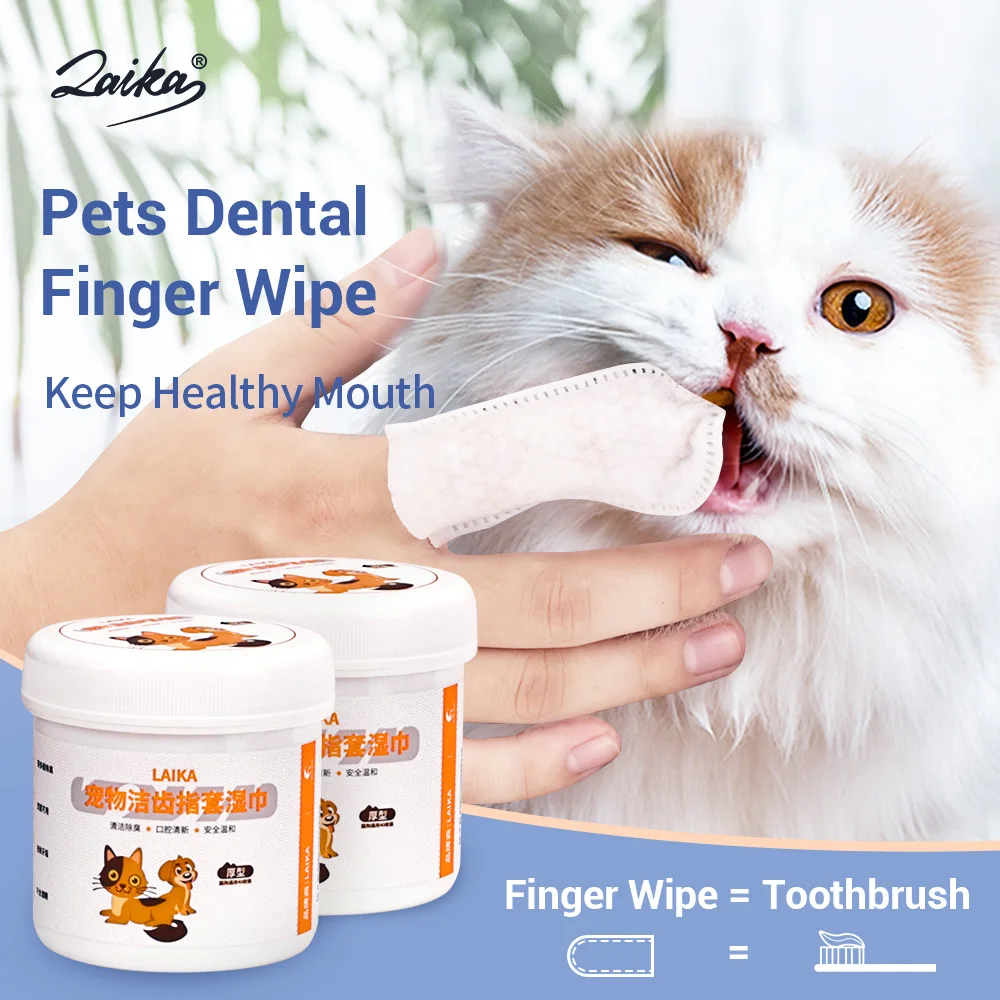LAIKA Pet Cleaning Wipes Dental Finger Glove Wipes Teeth Eye Tear Ear Stain Remover Wet Towels Dog Cat Disposable Grooming Tools
LAIKA Pet Cleaning Wipes Dental Finger Glove Wipes Teeth Eye Tear Ear Stain Remover Wet Towels Dog Cat Disposable Grooming Tools