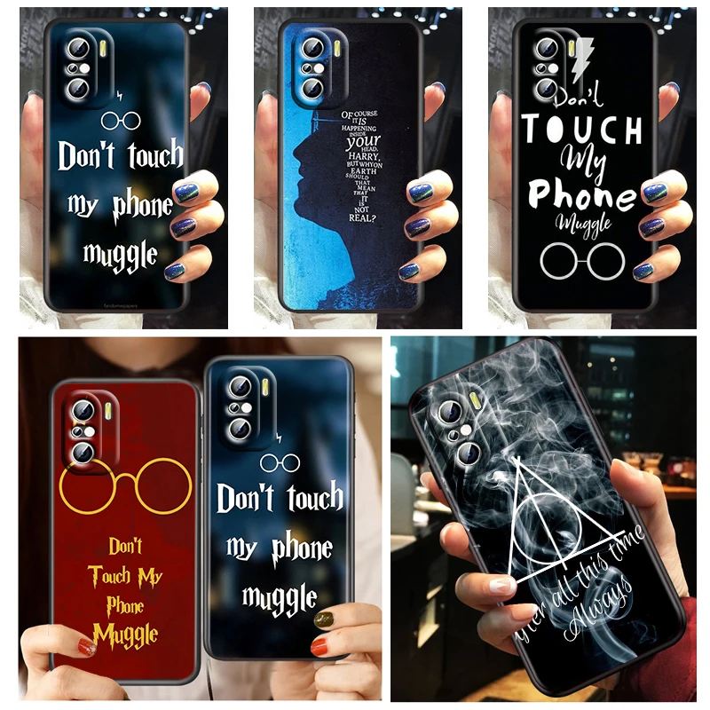 

Ring Potters Wand Harries Cute Phone Case For Xiaomi Redmi K50 K40 Gaming A1 11 Prime 10 10C 9AT 9A 9C 9T 8 7A 6A 5 4X 5G Black