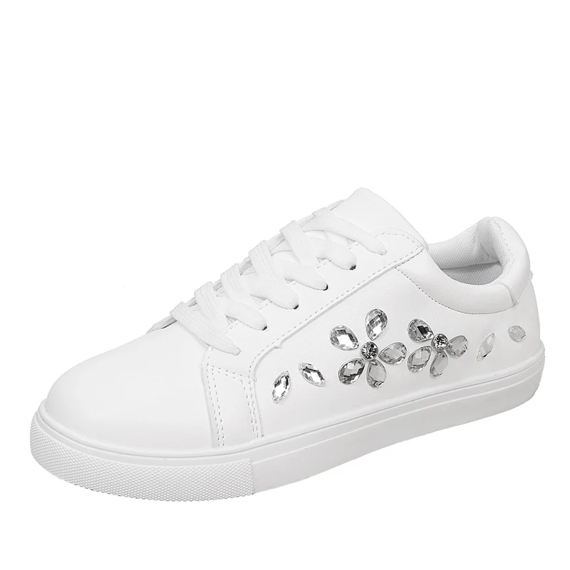 Women's Casual Shoes Crystal Breathable All Match Solid Color Popular Sweet Soft Comfy Flat Sole Leisure Fashion Lace-up Shoes
Women's Casual Shoes Crystal Breathable All Match Solid Color Popular Sweet Soft Comfy Flat Sole Leisure Fashion Lace-up Shoes