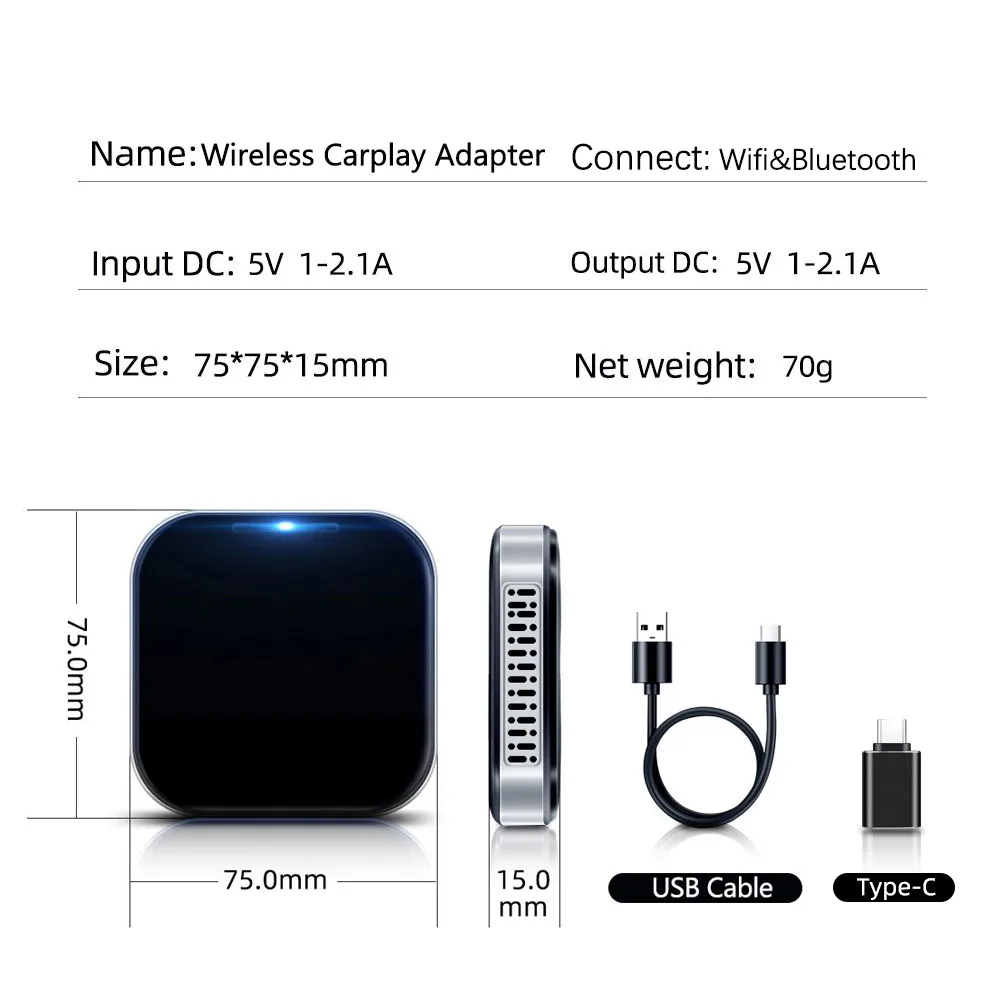 Networking Upgrade Box Bluetooth Car Carplay Box Converter Player Screen Projection 300mA Wireless ABS Adapter
Networking Upgrade Box Bluetooth Car Carplay Box Converter Player Screen Projection 300mA Wireless ABS Adapter