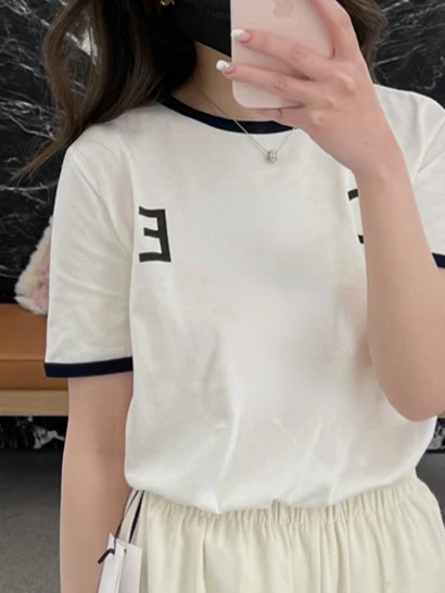 Letter Print T-shirt Women Summer Short Sleeve O-Neck Solid T Shirts Ladies Vintage Casual Tops Female
Letter Print T-shirt Women Summer Short Sleeve O-Neck Solid T Shirts Ladies Vintage Casual Tops Female