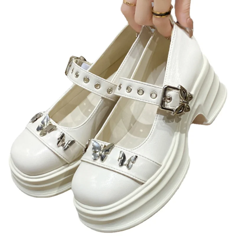 Autumn New Marie Janes Shoes Women High Heels Chunky Lolita Butterfly Shoes Platform Sandals Trend Pumps Dress Mujer Loafers
Autumn New Marie Janes Shoes Women High Heels Chunky Lolita Butterfly Shoes Platform Sandals Trend Pumps Dress Mujer Loafers