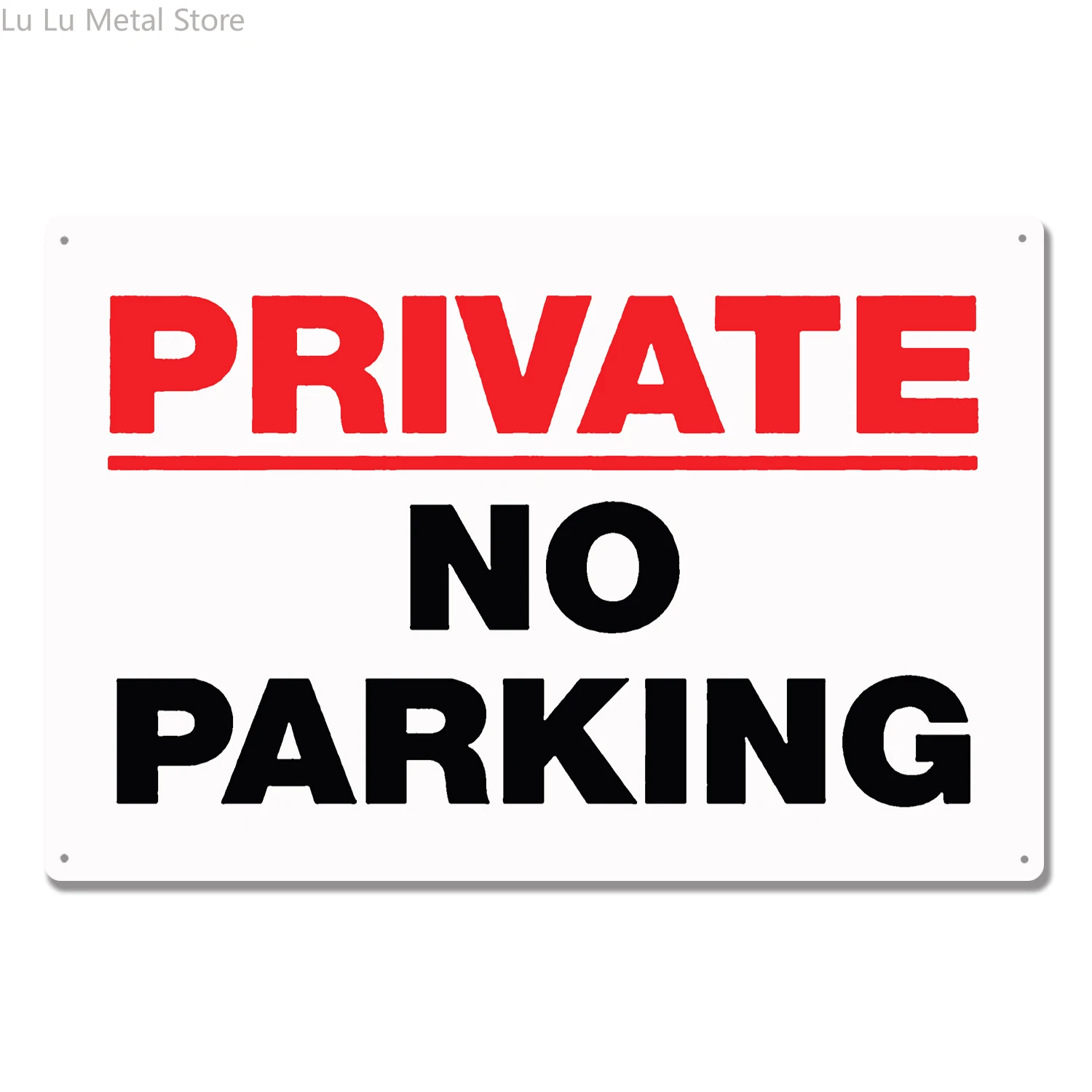 

Retro Metal Aluminum Sign Private Property No Parking Outdoor Garage Street Home Bar Club Retaurant Wall Decor Signs 12X8 Inches