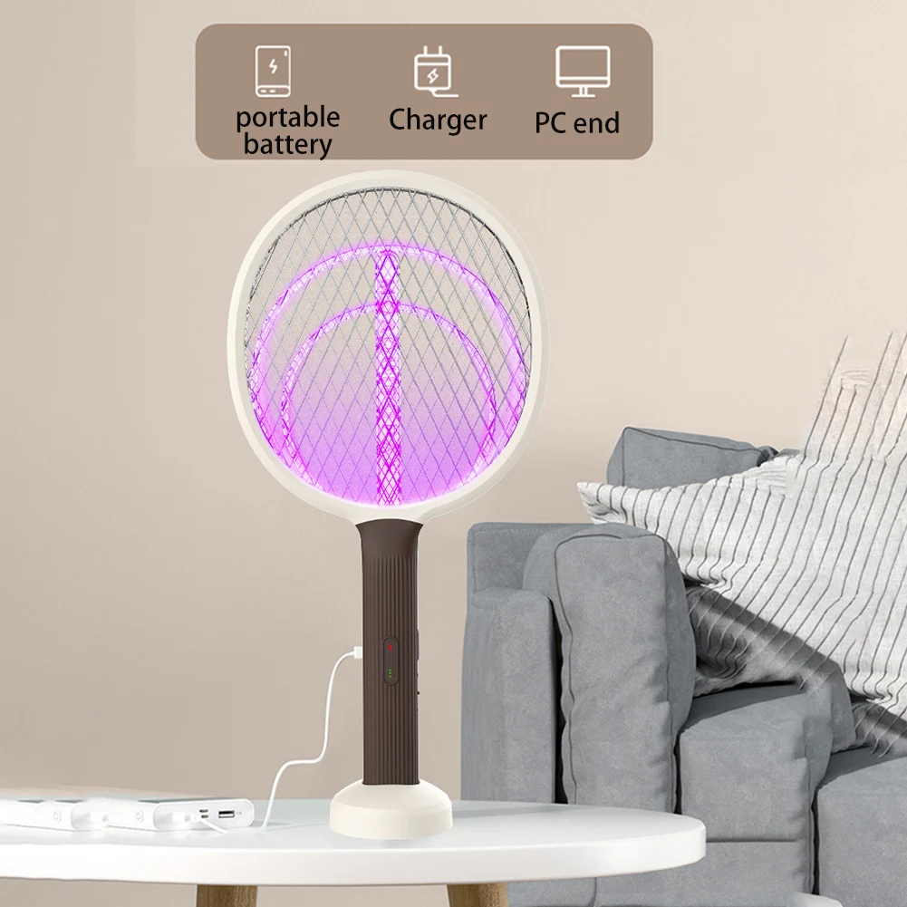 2 in 1 3000V Electric Insect Racket Swatter Zapper USB Rechargeable Summer Mosquito Swatter Insects Kill Home Bug Zappers
2 in 1 3000V Electric Insect Racket Swatter Zapper USB Rechargeable Summer Mosquito Swatter Insects Kill Home Bug Zappers