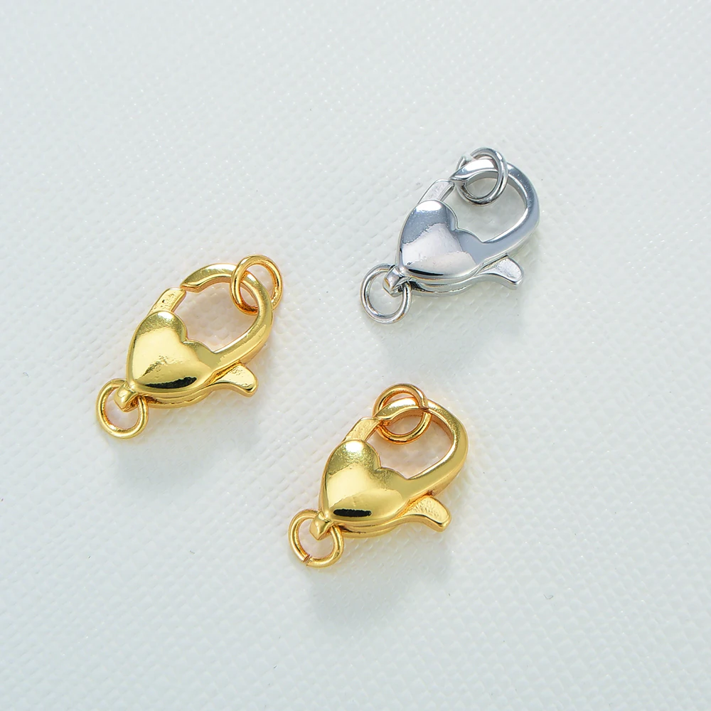 11.5mm*18mm Heart Keychain Charm Silver/Gold Color Clasp Accessories Earring Supplies Jewelry Making Necklace Bracelet for Women
11.5mm*18mm Heart Keychain Charm Silver/Gold Color Clasp Accessories Earring Supplies Jewelry Making Necklace Bracelet for Women