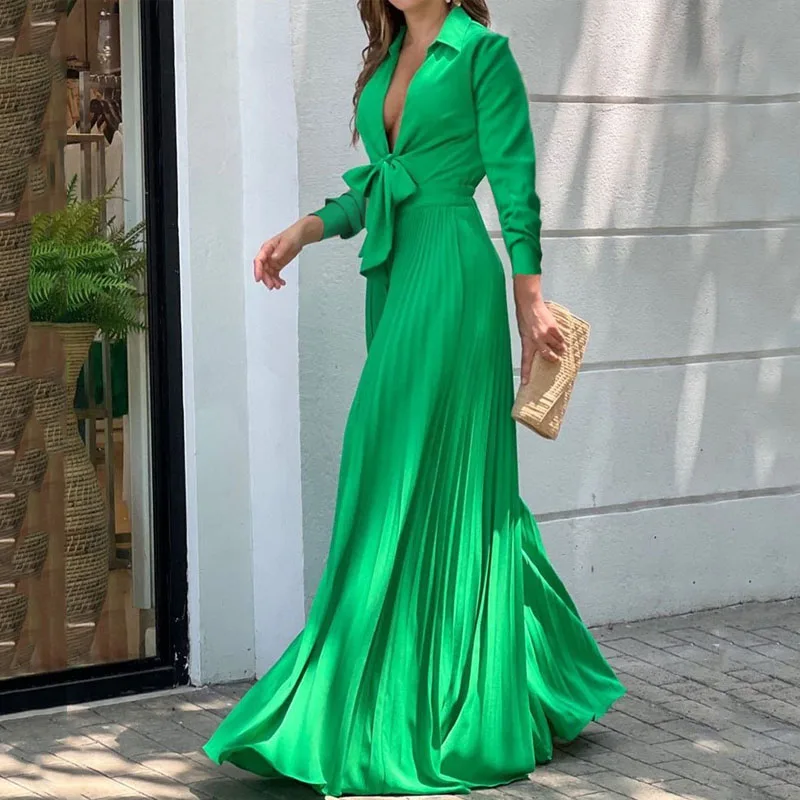 Women Jumpsuit Fashion V Neck Long Sleeves Lapel Solid Nipped Waist Lace Up Loose Wide Legs Romper High Streetwear
Women Jumpsuit Fashion V Neck Long Sleeves Lapel Solid Nipped Waist Lace Up Loose Wide Legs Romper High Streetwear