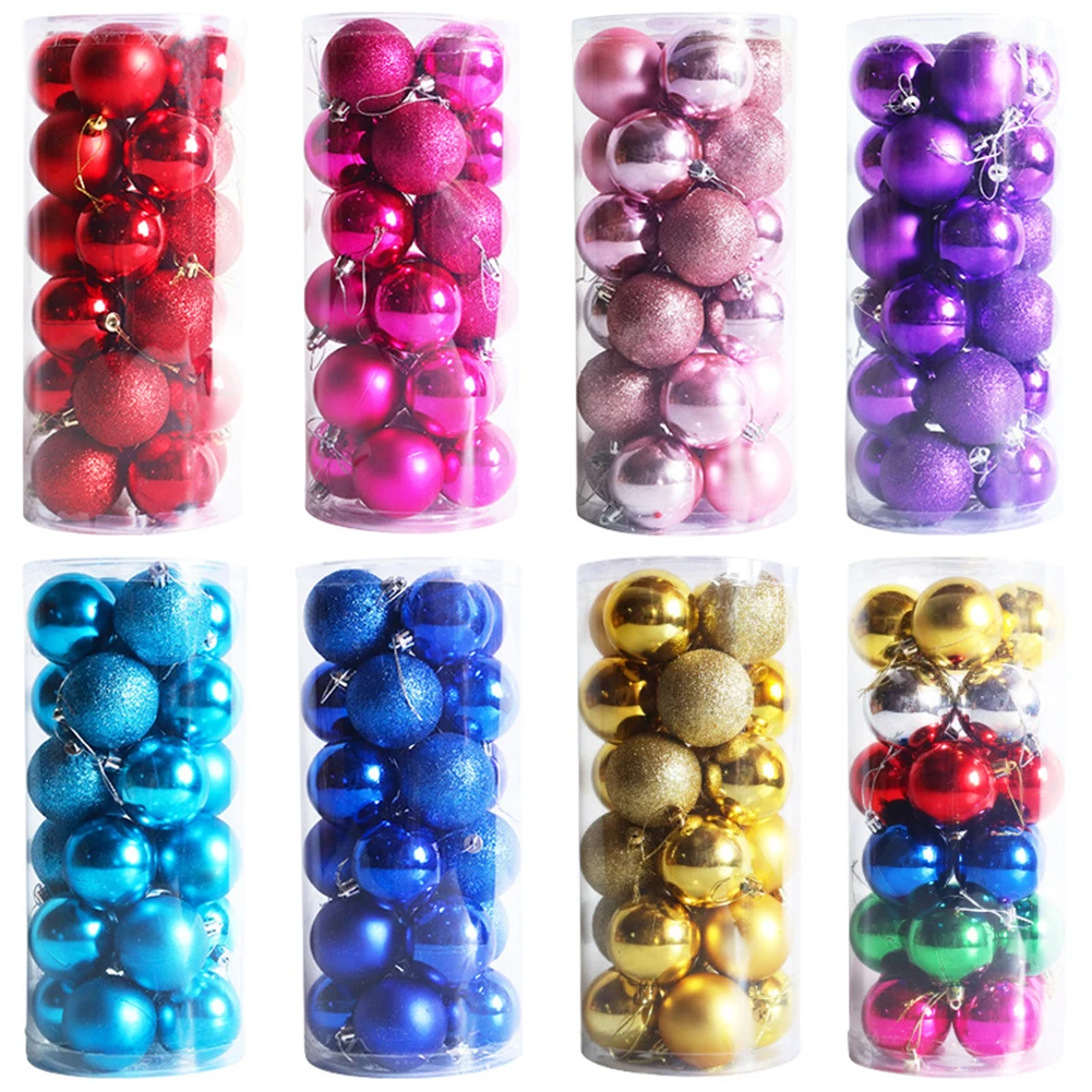 24pcs Christmas Balls 6cm Christmas Tree Ornament Hanging Pendant New Year Gift Home Christmas Ball Decoration 2023
24pcs Christmas Balls 6cm Christmas Tree Ornament Hanging Pendant New Year Gift Home Christmas Ball Decoration 2023