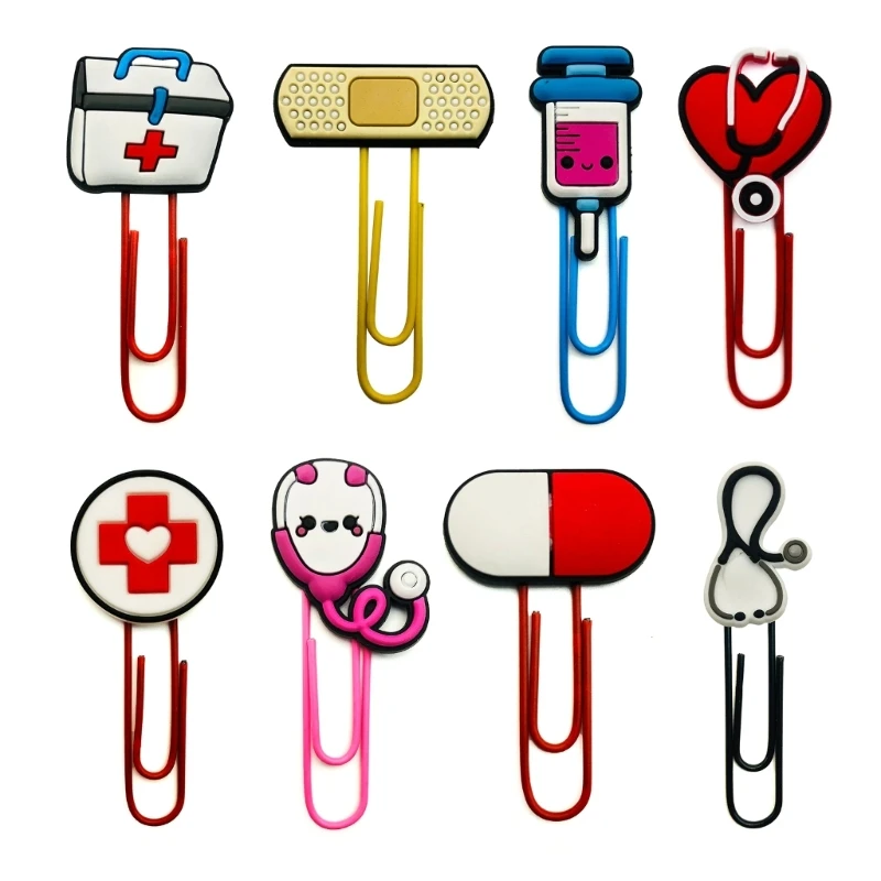 

Cartoon Bulk Bookmarks Colorful Bookmarks Paperclip Office Supplies Bookmarks Clamp Paper Clips Bookmarks Desk Accessory