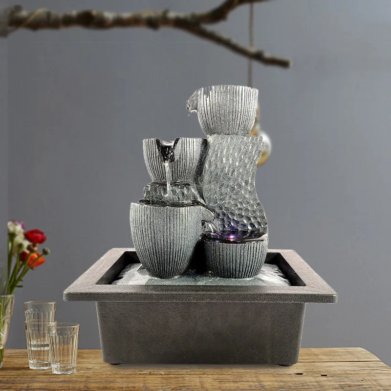 6 Styles Tabletop Water Fountain with LED Lights Stacked Rocks Indoor Waterfall Feature Quiet Relaxing Water Sound Home Decor
6 Styles Tabletop Water Fountain with LED Lights Stacked Rocks Indoor Waterfall Feature Quiet Relaxing Water Sound Home Decor