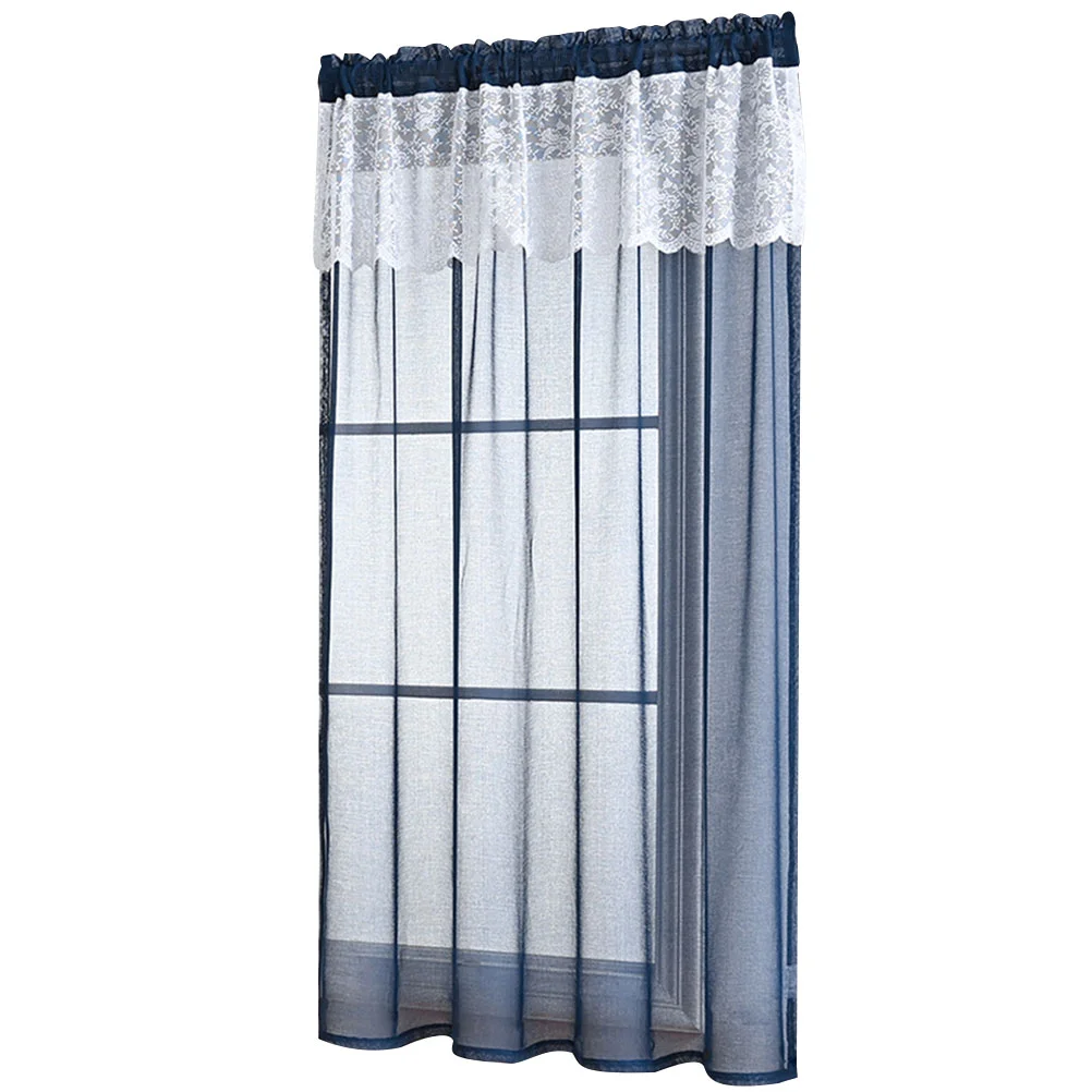 

Curtain Window Sheer Drape Bedroom Voile Curtains Semi Light Living Drapes Rod Pocket Room Filtering Door Home Net Decorative