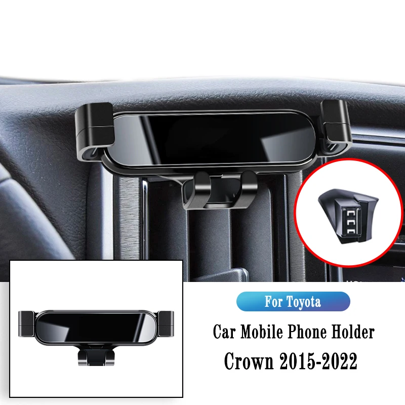 Car Phone Holder For Toyota Crown 2015-2021 2022 Gravity Navigation Bracket GPS Stand Air Outlet Clip Rotatable Support
Car Phone Holder For Toyota Crown 2015-2021 2022 Gravity Navigation Bracket GPS Stand Air Outlet Clip Rotatable Support