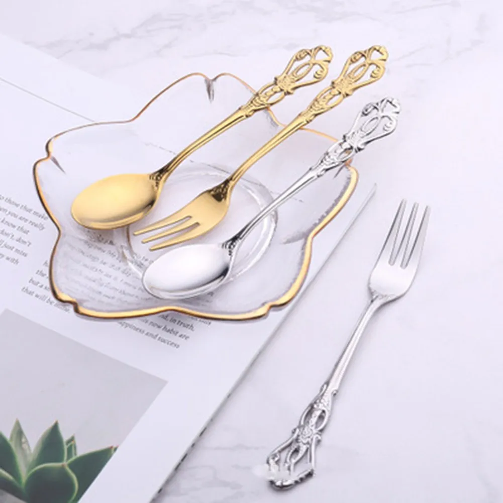 Vintage Coffee Spoon Ice Cream Dessert Fork Arabic Style Stainless Steel Coffee Tea Mixing Fork Kitchen Gadgets Tableware Spoon
Vintage Coffee Spoon Ice Cream Dessert Fork Arabic Style Stainless Steel Coffee Tea Mixing Fork Kitchen Gadgets Tableware Spoon