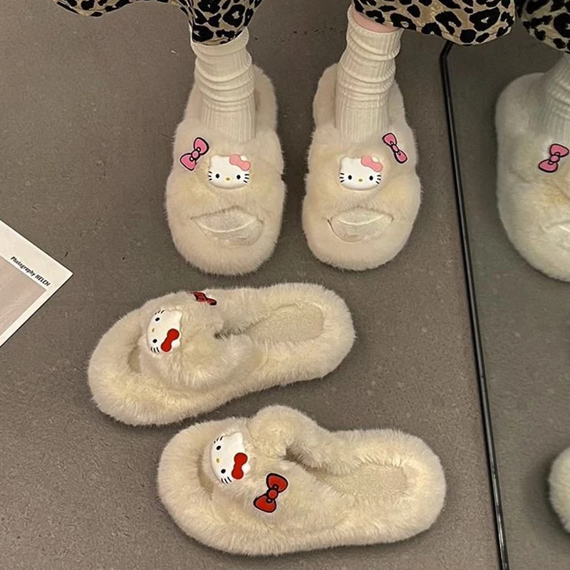 Новые милые плюшевые тапочки Hellokitty Sanrio, зимние тапочки, противоскользящие, с открытым носком, рождественские Аниме Игрушки для девочек
Новые милые плюшевые тапочки Hellokitty Sanrio, зимние тапочки, противоскользящие, с открытым носком, рождественские Аниме Игрушки для девочек